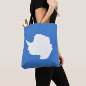 Patriottische Antarctica-vlag Tote Bag (Dichtbij)