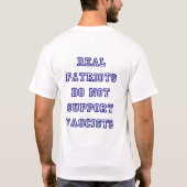 Patriottische Anti-Fascisme Blauw T-shirt (Achterkant)