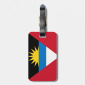 Patriottische antigua en Barbuda-vlag Bagagelabel (Achterkant verticaal)