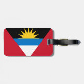 Patriottische antigua en Barbuda-vlag Bagagelabel (Achterkant horizontaal)