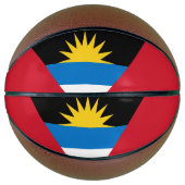 Patriottische antigua en Barbuda-vlag Basketbal (Voorkant)