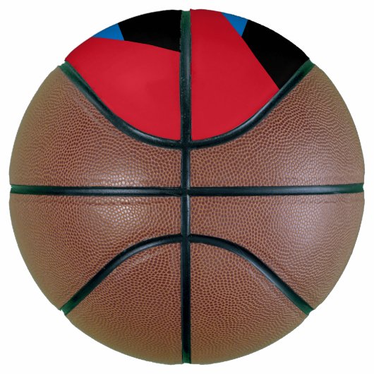 Patriottische antigua en Barbuda-vlag Basketbal (Rechts)