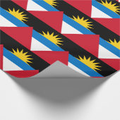 Patriottische antigua en Barbuda-vlag Cadeaupapier (Hoek)