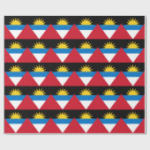 Patriottische antigua en Barbuda-vlag Cadeaupapier (Vlak)