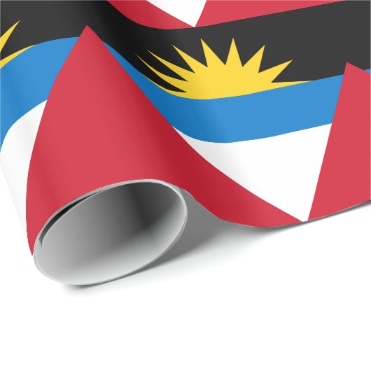 Patriottische antigua en Barbuda-vlag Cadeaupapier (Rol Hoek)