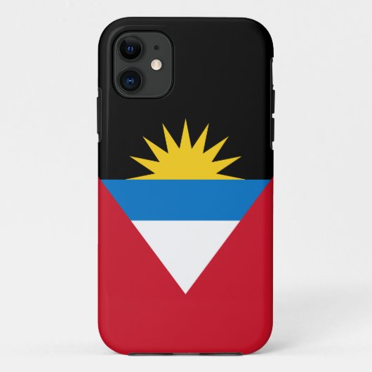 Patriottische antigua en Barbuda-vlag Case-Mate iPhone Case (Achterkant)