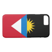 Patriottische antigua en Barbuda-vlag Case-Mate iPhone Case (Achterkant (Horizontaal))