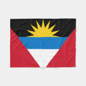 Patriottische antigua en Barbuda-vlag Fleece Deken (Voorkant (Horizontaal))