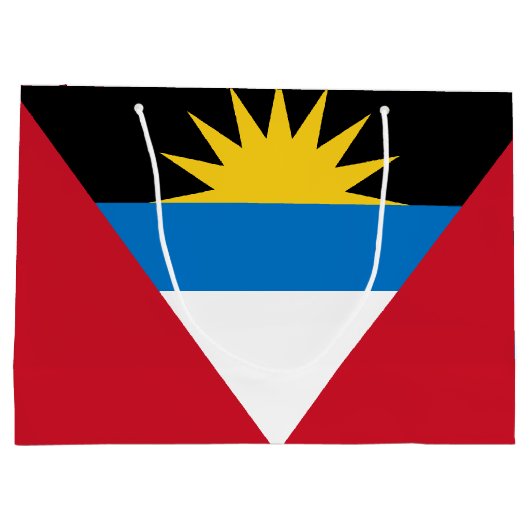 Patriottische antigua en Barbuda-vlag Groot Cadeauzakje (Achterkant)