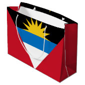 Patriottische antigua en Barbuda-vlag Groot Cadeauzakje (Achterkant Gekanteld)