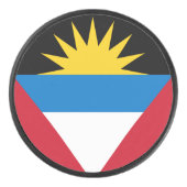 Patriottische antigua en Barbuda-vlag Hockey Puck (Voorkant)