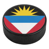 Patriottische antigua en Barbuda-vlag Hockey Puck (3/4)