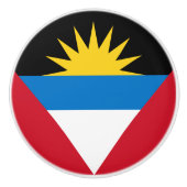 Patriottische antigua en Barbuda-vlag Keramische Knop (Voorkant)