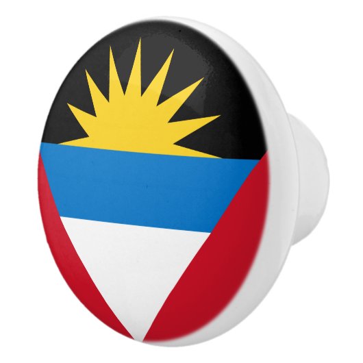 Patriottische antigua en Barbuda-vlag Keramische Knop (Rechts)