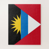 Patriottische antigua en Barbuda-vlag Legpuzzel (Verticaal)