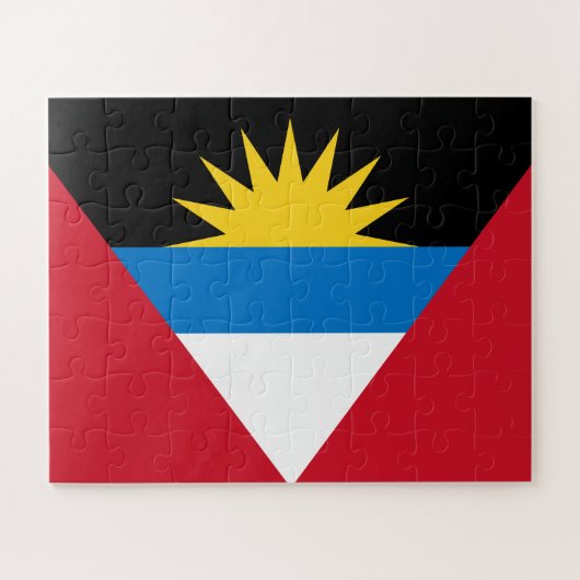 Patriottische antigua en Barbuda-vlag Legpuzzel (Horizontaal)