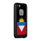 Patriottische antigua en Barbuda-vlag LifeProof iPhone Hoesje (Achterkant / rechts)