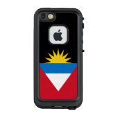 Patriottische antigua en Barbuda-vlag LifeProof iPhone Hoesje (Achterkant)