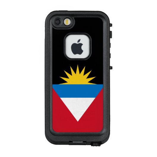 Patriottische antigua en Barbuda-vlag LifeProof iPhone Hoesje (Achterkant)