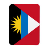 Patriottische antigua en Barbuda-vlag Magneet (Verticaal)