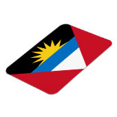 Patriottische antigua en Barbuda-vlag Magneet (Linkerzijde)