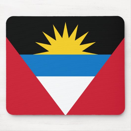 Patriottische antigua en Barbuda-vlag Muismat (Voorkant)