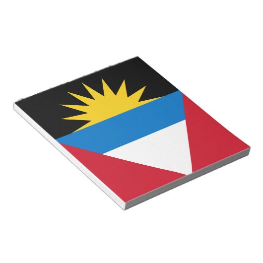Patriottische antigua en Barbuda-vlag Notitieblok (Schuin)