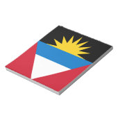 Patriottische antigua en Barbuda-vlag Notitieblok (Linkerzijde)