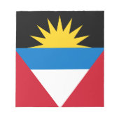Patriottische antigua en Barbuda-vlag Notitieblok (Voorkant)