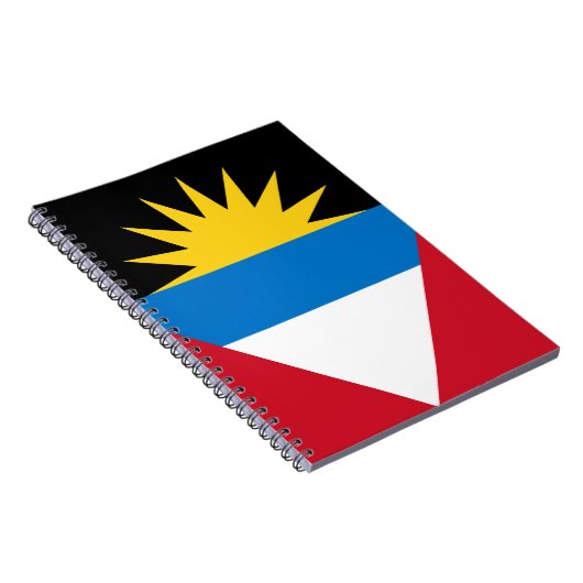 Patriottische antigua en Barbuda-vlag Notitieboek (Rechterzijde)