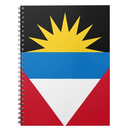 Patriottische antigua en Barbuda-vlag Notitieboek (Voorkant)