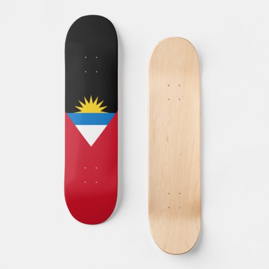 Patriottische antigua en Barbuda-vlag Persoonlijk Skateboard (Voorkant)