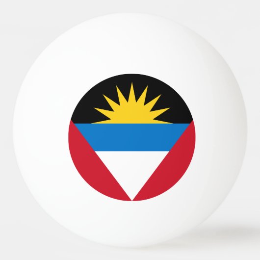 Patriottische antigua en Barbuda-vlag Pingpongbal (Voorkant)