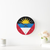 Patriottische antigua en Barbuda-vlag Ronde Klok (Huis)