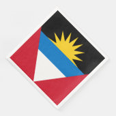 Patriottische antigua en Barbuda-vlag Servet (Hoek)