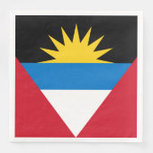 Patriottische antigua en Barbuda-vlag Servet (Voorkant)