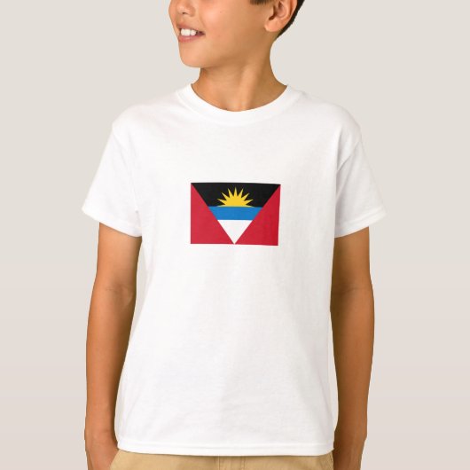 Patriottische antigua en Barbuda-vlag T-shirt (Voorkant)