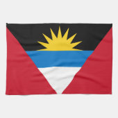 Patriottische antigua en Barbuda-vlag Theedoek (Horizontaal)