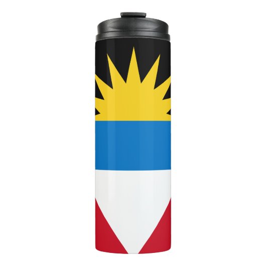 Patriottische antigua en Barbuda-vlag Thermosbeker (Voorkant)