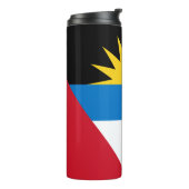 Patriottische antigua en Barbuda-vlag Thermosbeker (Gedraaid links)
