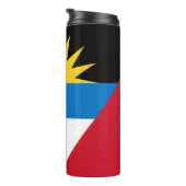 Patriottische antigua en Barbuda-vlag Thermosbeker (Geroteerd rechts)