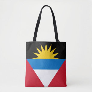 Patriottische antigua en Barbuda-vlag Tote Bag