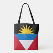 Patriottische antigua en Barbuda-vlag Tote Bag (Achterkant)