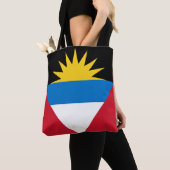 Patriottische antigua en Barbuda-vlag Tote Bag (Dichtbij)