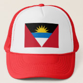 Patriottische antigua en Barbuda-vlag Trucker Pet (Voorkant)