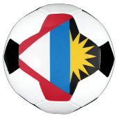 Patriottische antigua en Barbuda-vlag Voetbal (Gedraaid)