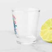 Patriottische Apollo 11 Mission Shot Glas (Rechts)
