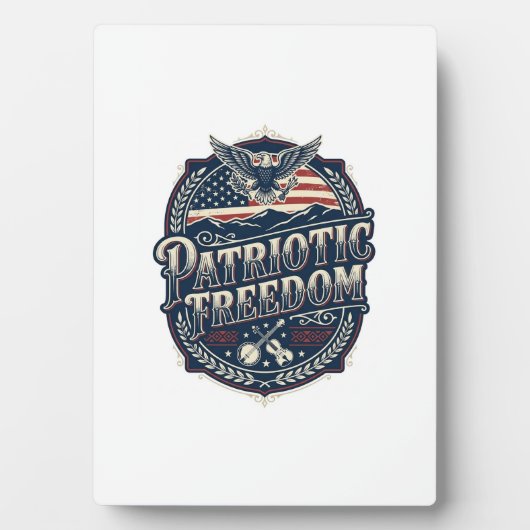 Patriottische Appalachian Heritage Vector Grafisch Fotoplaat (voorkant)