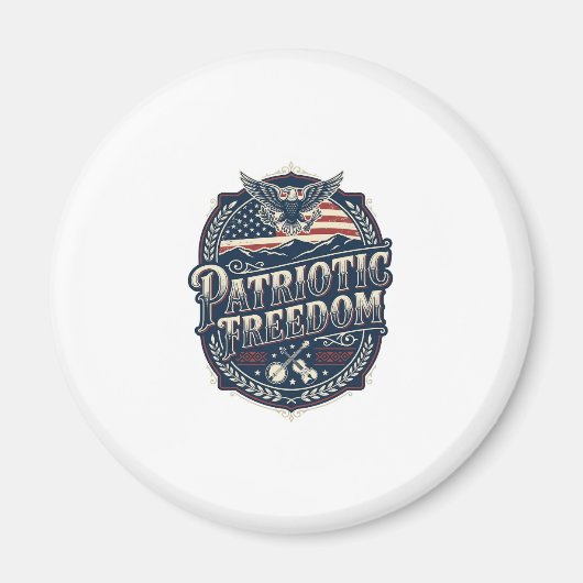 Patriottische Appalachian Heritage Vector Grafisch Magneet (Voorkant)