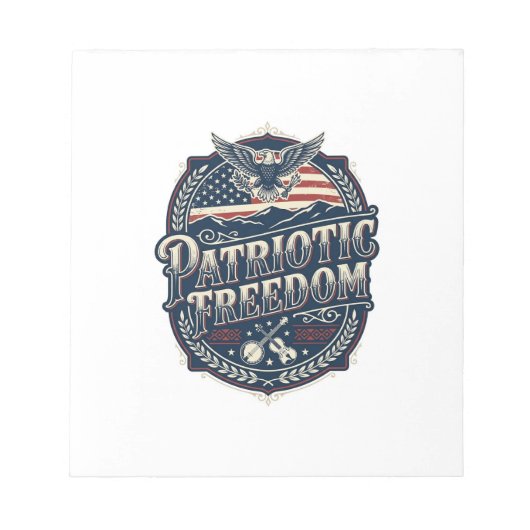 Patriottische Appalachian Heritage Vector Grafisch Notitieblok (Voorkant)